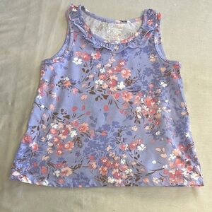 The Children's Place - Floral Blue and Pink Tank Top